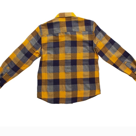 Bear Camp Boy's Timothy Long Sleeve Plaid Flannel Button Down Shirt Size 5 - Picture 2 of 12